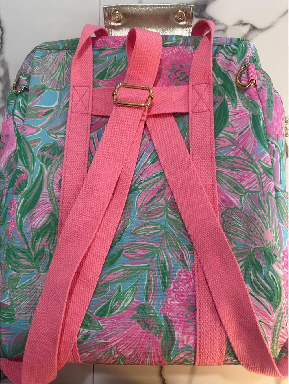 NWT Lilly Pulitzer Backpack Cooler Best Fishes - Picture 8 of 9